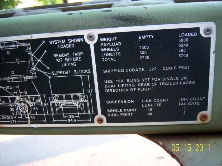 m105 trailer specs